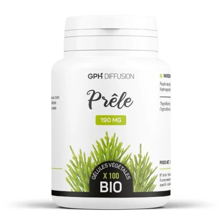 GPH DIFFUSION PRÊLE BIO - 190 MG - 100 GÉLULES – Couleur naturelle et soin éclatant