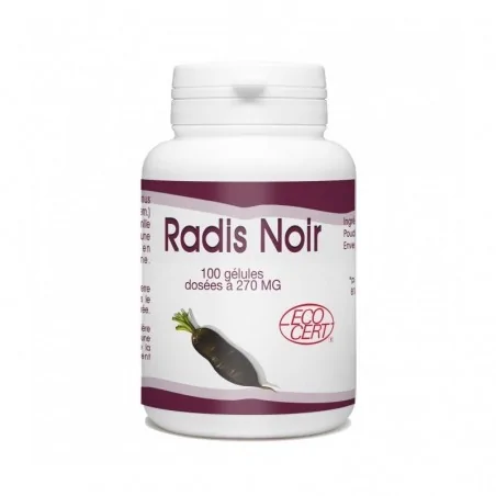 GPH DIFFUSION RADIS NOIR BIO - 100 GÉLULES - 270 MG – Couleur naturelle et soin éclatant