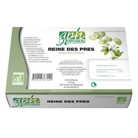 GPH DIFFUSION REINE DES PRES BIO 20 ampoules – Couleur naturelle et soin éclatant