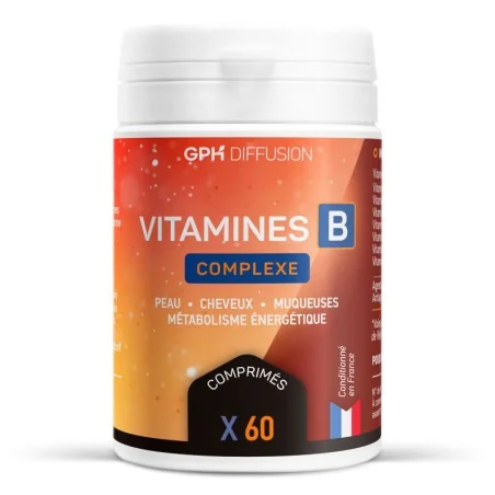 GPH DIFFUSION VITAMINE B COMPLEXE 60 COMPRIMES – Couleur naturelle et soin éclatant