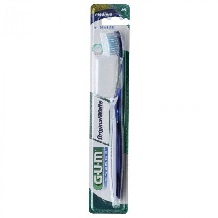 GUM BROSSE A DENTS ORIGINAL WHITE MEDIUM COMPACTE REF 563