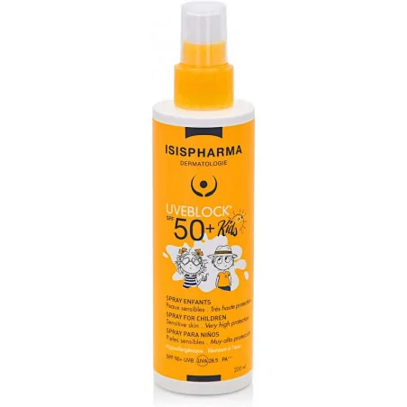 Isispharma uveblock 50+ kids spray solaire spf 50+ pour enfants 150 ml