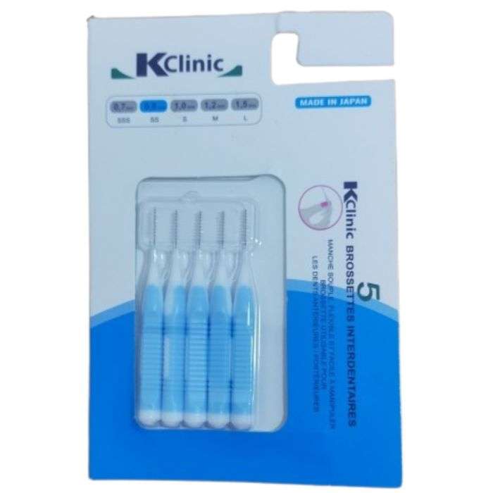 KIN KCLINIC BROSSETTES INTERDENTAIRES BLEU 0.8 MM 5 UNITES