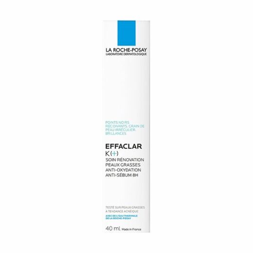 La Roche-Posay Effaclar K+ Soin Anti-Oxydant et Anti-Sébum Peau Grasse | 40ml – Couleur naturelle et soin éclatant