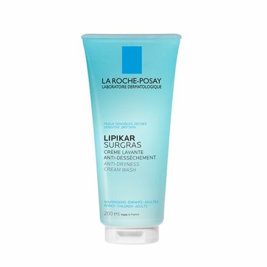 La Roche-Posay Lipikar Surgras Crème Lavante Peau Sensible et Sèche | 200ml – Couleur naturelle et soin éclatant