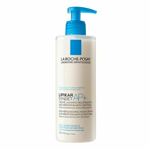 La Roche-Posay Lipikar Syndet AP+ Peau Sèche et Eczéma Atopique | 400ml – Couleur naturelle et soin éclatant