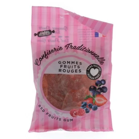 Ma petite confiserie Gommes fruits rouges sans sucres 100g – Couleur naturelle et soin éclatant
