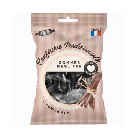 Ma petite confiserie Gommes Réglisse Sans Sucres 100 g – Couleur naturelle et soin éclatant