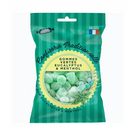 Ma petite Confiserie Gommes Vertes Eucalyptus Mentol 100 g – Couleur naturelle et soin éclatant