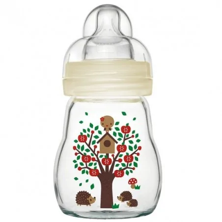 MAM BIBERON EN VERRE FEEL GOOD 1ER AGE BLANC 170ML
