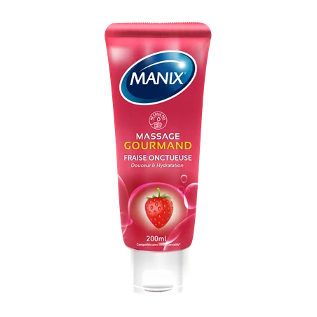 MANIX GEL DE MASSAGE GOURMAND FRAISE 200ML