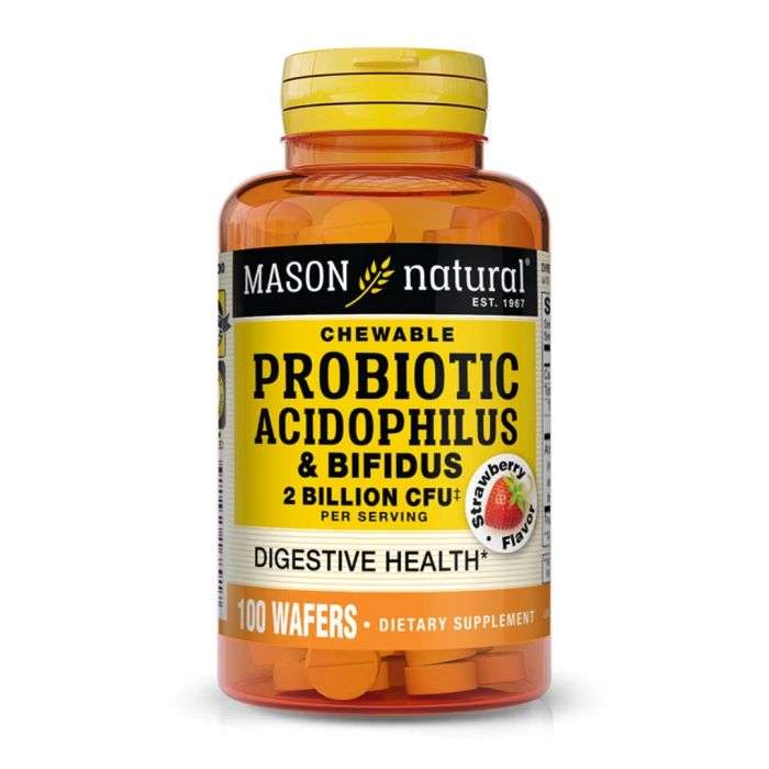 MASON NATURAL PROBIOTIC ACIDOPHILUS GOUT FRAISE 100 GAUFRETTES – Couleur naturelle et soin éclatant