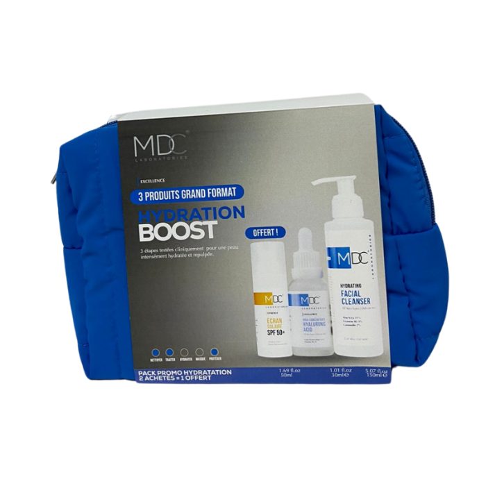 MDC EXCELLENCE 3 PRODUITS GRAND FORMAT HYDRATATION BOOST – Couleur naturelle et soin éclatant