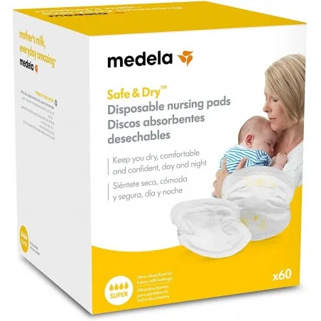 MEDELA COUSSINETS D'ALLAITEMENT JETABLES 60 pcs – Couleur naturelle et soin éclatant
