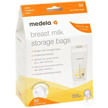 Medela Sachets De Conservation Pour Lait Maternel 50Pcs – Couleur naturelle et soin éclatant