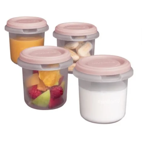 Miniland Set 4 pots de conservation candy 200 ml ref : 89521