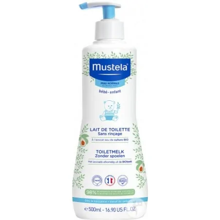 MUSTELA LAIT DE TOILETTE 500 ml sans rinçage