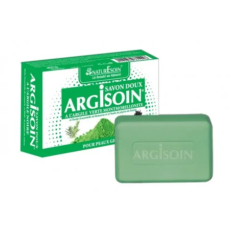 NATURE SOIN ARGISOIN SAVON DOUX A L’ARGILE VERTE 125g