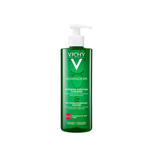 Vichy Normaderm Phytosolution Gel Purifiant Intense Peau Grasse Acnéique 400ml – Couleur naturelle et soin éclatant
