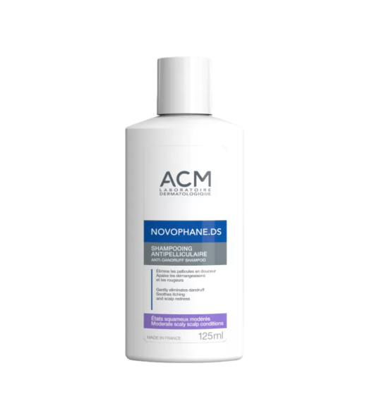 ACM – Novophane DS Shampooing pellicules modérées – 125ml – Couleur naturelle et soin éclatant