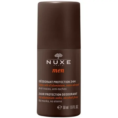 NUXE MEN DEODORANT PROTECTION 24H 50ml Tous Types De Peaux Même Sensibles – Couleur naturelle et soin éclatant