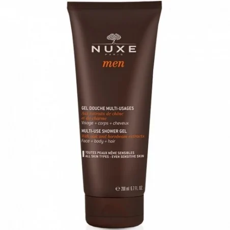 NUXE MEN GEL DOUCHE 200ml Visage + Corps + Cheveux – Couleur naturelle et soin éclatant