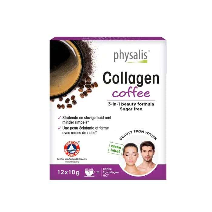 PHYSALIS COLLAGEN COFFEE 12X 10 G – Couleur naturelle et soin éclatant