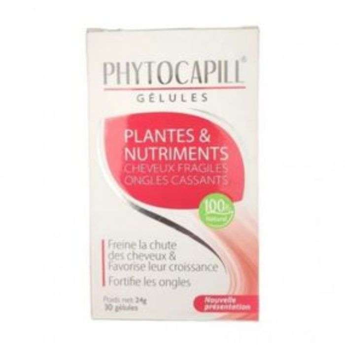 PHYTOCAPILL PLANTES NUTRIMENTS CHEVEUX ET ONGLES 30 GELULES