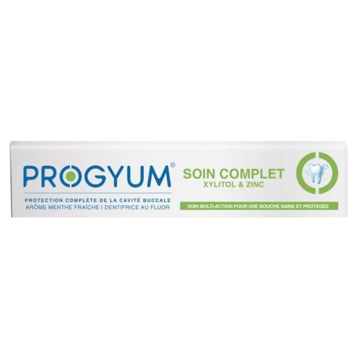PROGYUM DENTIFICE SOIN COMPLET ZINC ET XYLITOL 75 ML