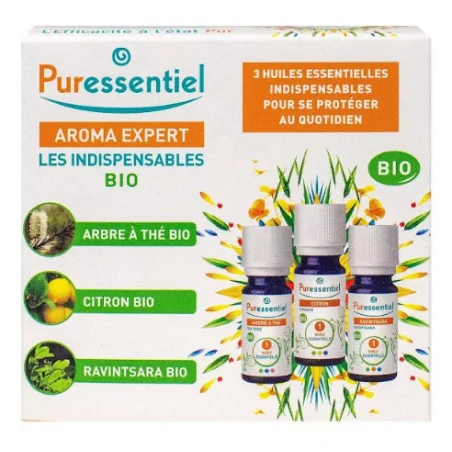 PURESSENTIEL HUILE ESSENTIELLE PACK LES INDISPENSABLES BIO