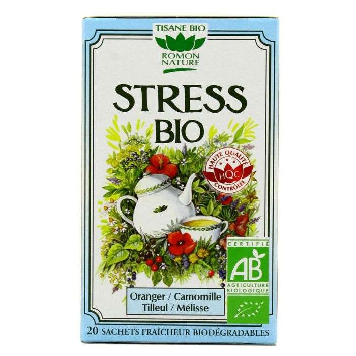 ROMON NATURE TISANE STRESS BIO 20 SACHETS – Couleur naturelle et soin éclatant