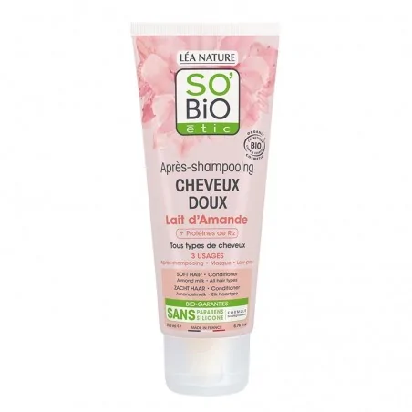 SO BIO Après shampooing cheveux doux lait d’amande Bio
