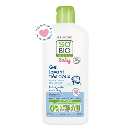 So Bio Baby Gel Lavant Très Doux 250Ml