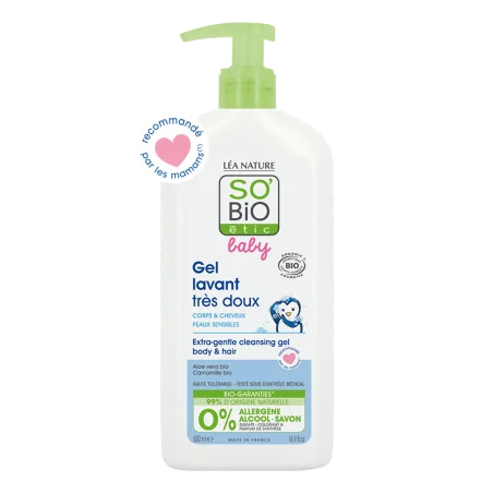 So Bio Baby Gel Lavant Très Doux 500Ml