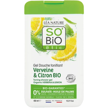 So Bio Gel Douche Verveine Citron 450Ml