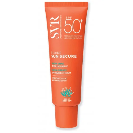 Svr solaire sun secure fluide peaux hypersensibles au soleil spf50+ 50ml – Couleur naturelle et soin éclatant