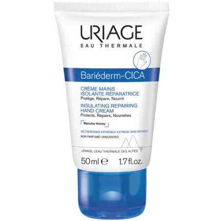 URIAGE BARIEDERM CREME MAINS ISOLANTE REPARATRICE MAINS ABIMEES 50ML – Couleur naturelle et soin éclatant