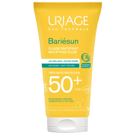 URIAGE BARIESUN MAT FLUIDE SPF50+ – Couleur naturelle et soin éclatant