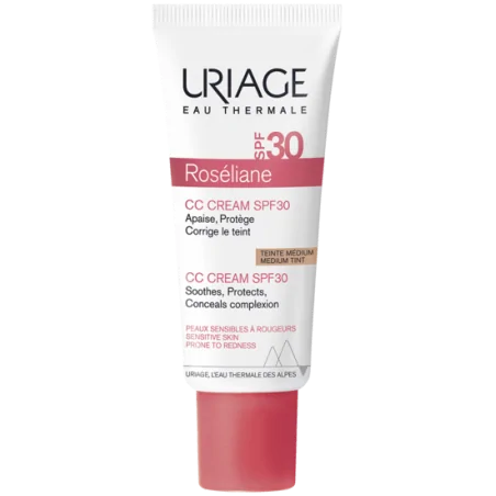 URIAGE ROSELIANE CC MEDIUM CREAM SPF 30 40 ML – Couleur naturelle et soin éclatant