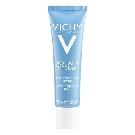 VICHY AQUALIA THERMAL RICHE TUBE 30ml Hydrate, Apaise Et Fortifie Votre Peau Déshydratée Pendant 48h – Couleur naturelle et soin éclatant