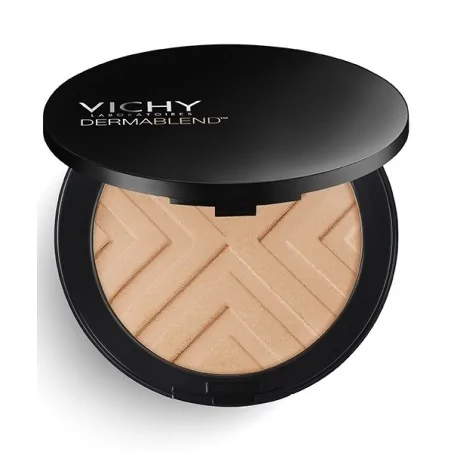 VICHY DERMABLEND COVERMATTE FOND DE TEINT POUDRE COMPACTE 12H SAND 35 – Couleur naturelle et soin éclatant