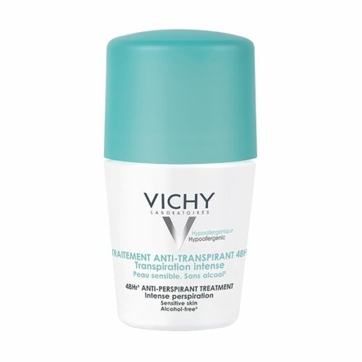 Vichy Dermo-Tolérance Déodorant Anti-Transpirant 48H Bille Peau Sensible | 50ml – Couleur naturelle et soin éclatant