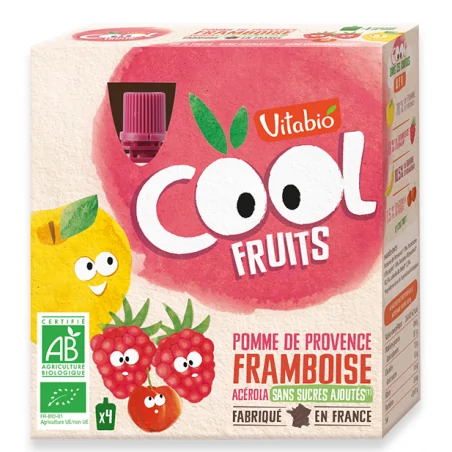 VITABIO POMME FRAMBOISE 4x90G