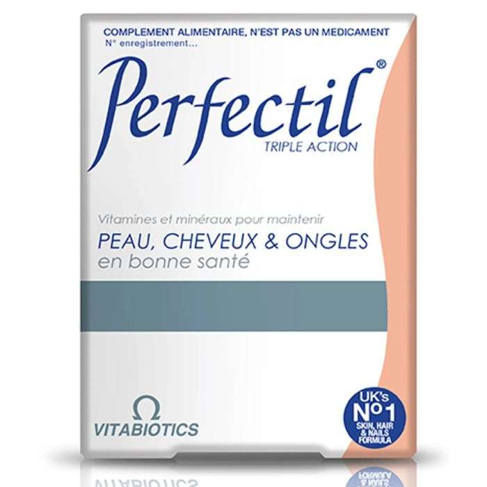 PERFECTIL TRIPLE ACTION PEAU CHEVEUX ET ONGLES 30 COMPRIMES – Couleur naturelle et soin éclatant