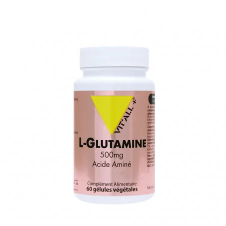 VITâALL+ L-Glutamine 500Mg 60 GĂ©lules â Couleur naturelle et soin Ă©clatant