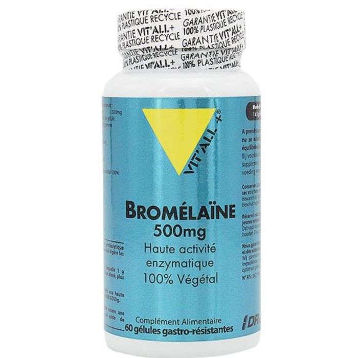 VITALL+ BROMELIANE 500mg 60 gelules – Couleur naturelle et soin éclatant
