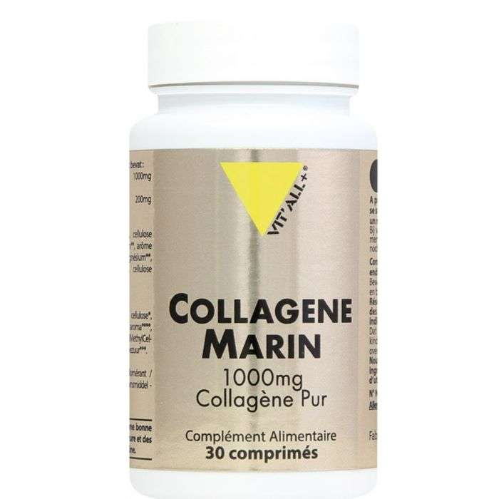 VITALL+ COLLAGENE MARIN PUR 1000MG 30 COMPRIMES – Couleur naturelle et soin éclatant