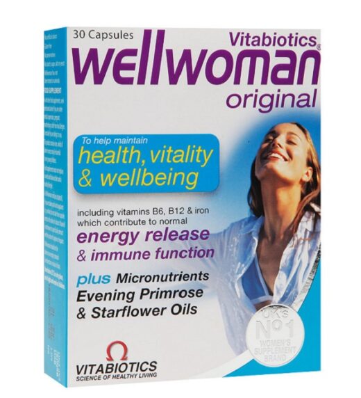 Vitabiotics â Wellwoman â Zinc Original â 30 capsules â Couleur naturelle et soin Ă©clatant