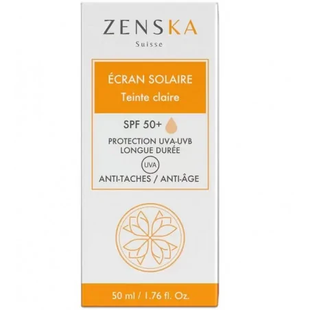 ZENSKA ÉCRAN SOLAIRE TEINTE CLAIRE – 50ml